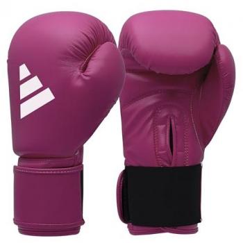 Adidas Speed 50 Kunstleder-Boxhandschuhe – Gr. 8, lila/weiß