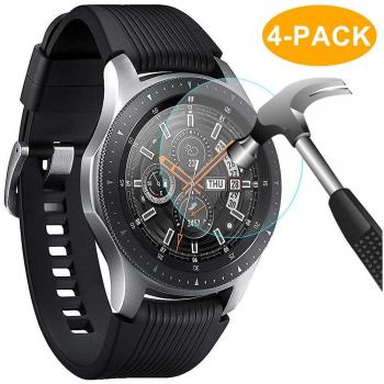 CAVN 4‑teilige Schutzglas‑Folien für Samsung Galaxy Watch 46 mm – 9H Kratzfest