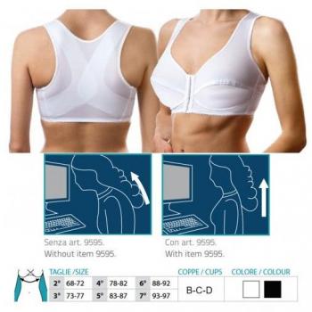 Orione Reggiseno Raddrizzaspalle B Nero Ref. 9595 Taglia 3 Safte