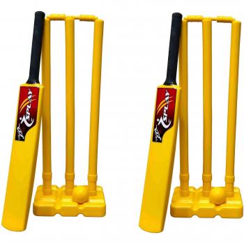 SwiftStump Cricket Kit – 2‑Bat Set with Carry Bag