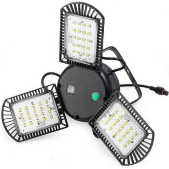 Indoor Outdoor Solar Garage Light, 60LED with Remote Control