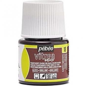 Pebeo Colore Vitrea 160 Terra Bruna Fai da Te 45 ml