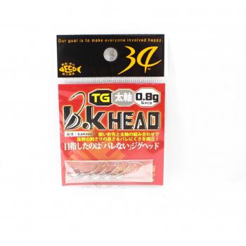 B.K. 30‑4 Jig Kop 0,8 g – 5 per verpakking (5630)