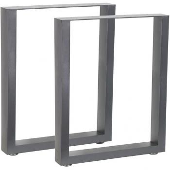 Montaggio Tavolo Grigio 60x72 cm – Componenti Base e Gambe in Acciaio