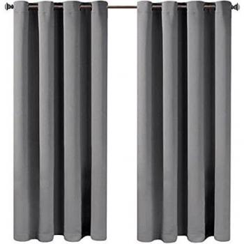 Thermal Blackout Window Treatment – 66x54, 2 Panels, Anjie Grey