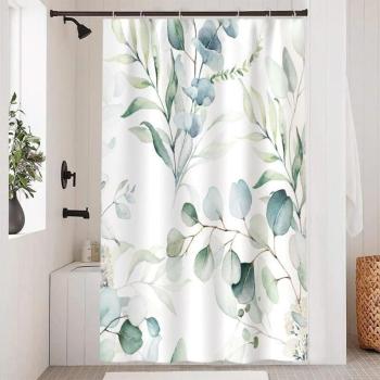 Doccia tenda impermeabile foglia verde 180x200 cm