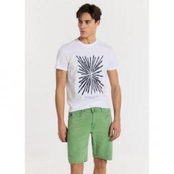 Pantaloni Corti Lois Jeans Verde 232-73