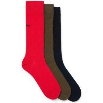 HUGO Label-Stitching Socken 3er Pack