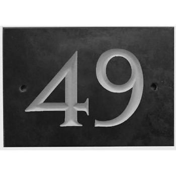 Grey Slate House Marker 49