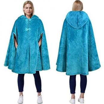 Cozy Plush Wearable Blanket for Adult Women