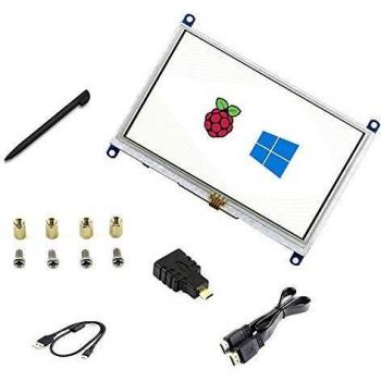 5‑Zoll LCD mit Touch (resistiv), HDMI, 800x480, Win10 ready, Pi 4/3B+