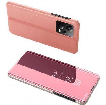 Protection claire rose HURTEL – étui à rabat pour Redmi Note 12 5G et Poco X5