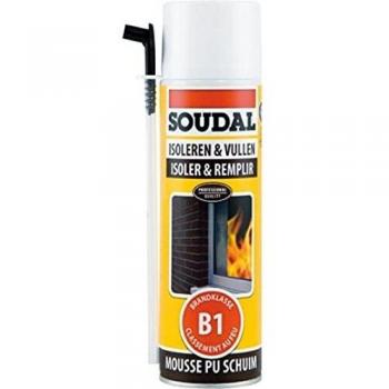 Mousse PU Soudal ignifuge 500 ml