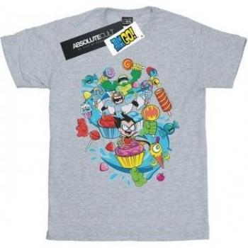 Camiseta de algodón para niñas Teen Titans Go Candy Mania DC Comics 3-4 años blanca