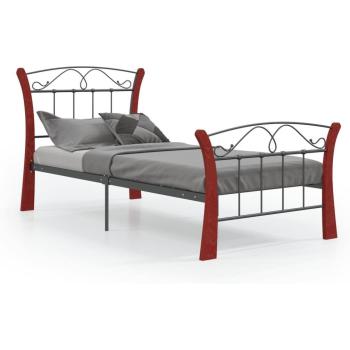 Lit en métal noir sans matelas
