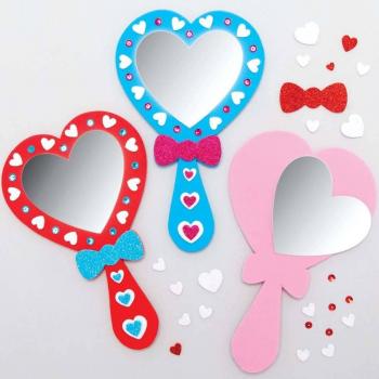 Pacchetto Specchi di Cuore in Schiuma – 4 pezzi