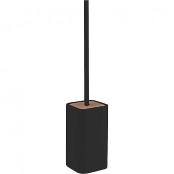 Brosse de toilette design Ninfea noir/bambou