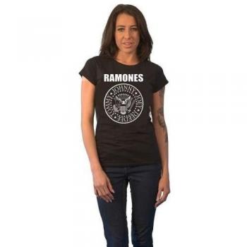 Maglia Slim Cotton Seal Donna Ramones XS Nero