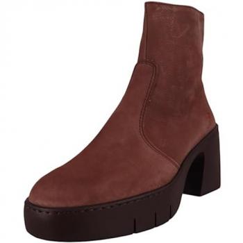 Bottines avec fermeture éclair 40 cuir marron