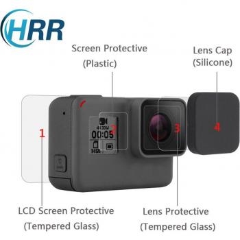 Protector de Pantalla y Lente HRR para GoPro Hero 5, 6, 7