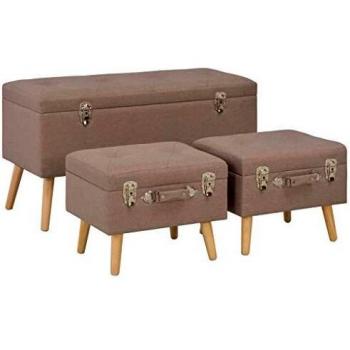 Earthtone Canvas Storage Bins – Trio Pack