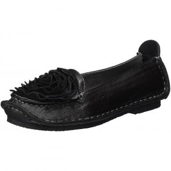 Laura Vita Damen VICVIANEO Geschlossene Ballerinas, Schwarz, 36 EU