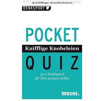 Pocket Quiz Knifflige Knobeleien: 50 x Denksport für Ihre grauen Zellen