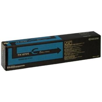 Cartouche de toner cyan Kyocera TK 8705C – usage exclusif TASKalfa 550c, 650c, 6550ci, 750c, 7551ci