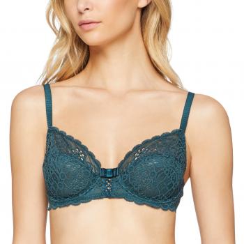 Sujetador Dim Sublim Dentelle de Encaje, Aros, Verde Botella, Talla 95 C