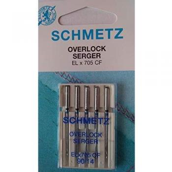 Agujas para máquina de coser overlock Schmetz ELx705, 90 CF, 5 piezas