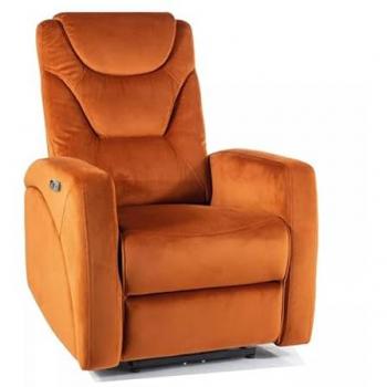 Fauteuil en velours Kronos