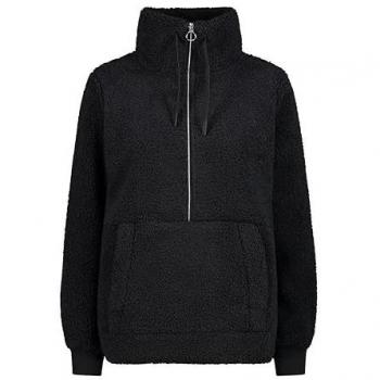 Black CMP Half-Zip Sweatshirt for Women 2XS