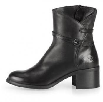 Felmini Stiefelette Schwarz für Damen aus Leder