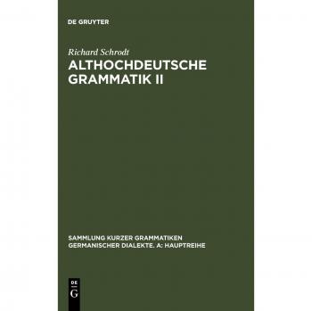 Althochdeutsche Grammatik II: Syntax
