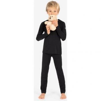 Super.Natural Bambino Maglia a Manica Lunga Arctic 230 – Taglia Piccola, Nero