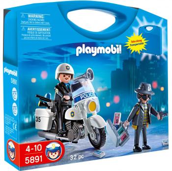 Maletín de Policía con Motocicleta Playmobil