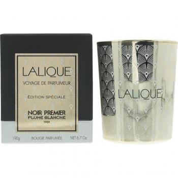 Bougie 190g Plume Blanche Lalique Noir Premier