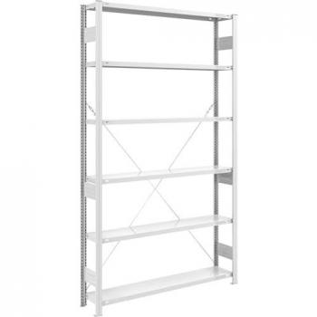 Scaffale a innesto Eurokraft Pro, RAL 7035, altezza 2500 mm