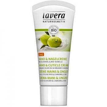 Lavera Hand & Nagelcreme 2IN1 PFLEGE Bio-Olivenöl & Bio-Kamille PROBIERGRÖSSE