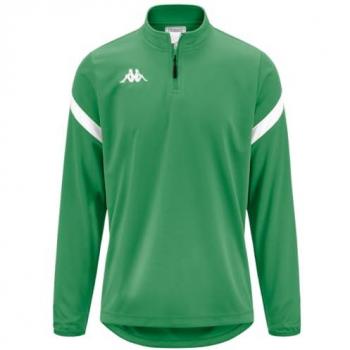 Grüne Kappa Sweatjacke Dolvole für Herren, 3XL, halbgeschlossen