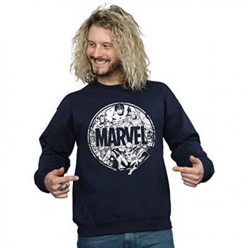 Sudadera Marvel Comics con relleno y logo de héroe