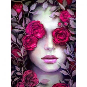 Blumen Diamantstickerei Kreuzstich 20X30CM