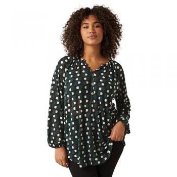 Blouse Bohème Rouge à Motifs Evans