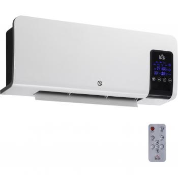 HOMCOM Aquecedor de Parede Eficiente 1000W/2000W com Ecrã LED