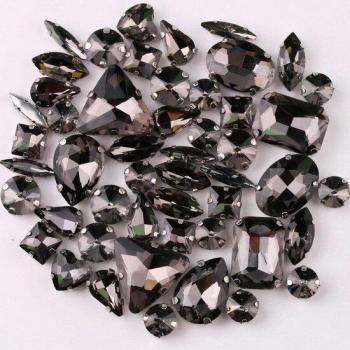 DIY Black Diamond Glass Crystal Rhinestones