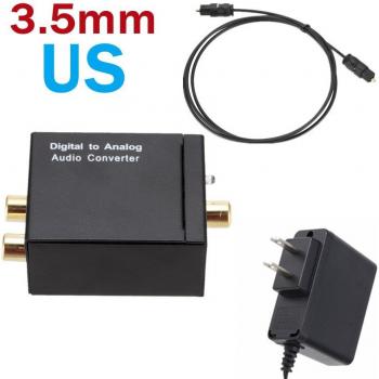 BGGQGG 3,5 mm Koaxial-Optik zu Analog Audio-Konverter