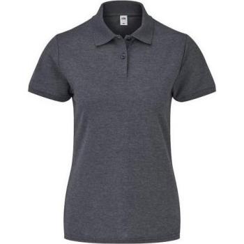 Soft Bottle Green Pique Polo for Women