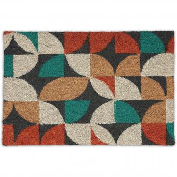 Vintage Style Coir Welcome Mat, 40 x 60 cm, Non-Slip, Durable