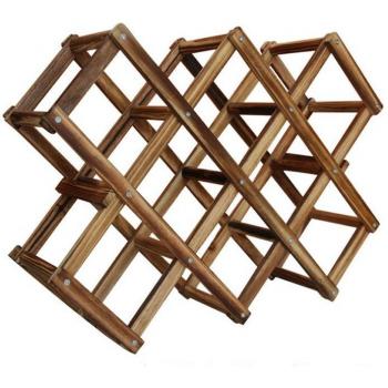 Classic Wooden Wine Rack for 3 Bottles