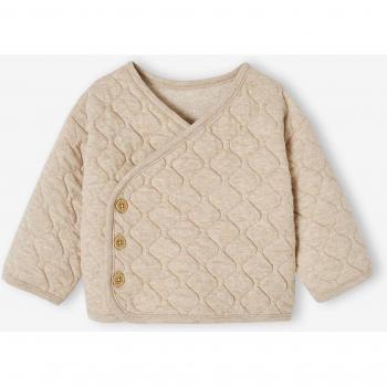 Veste légère VERTBAUDET pour nouveau-nés, couleur beige chiné, double ouverture